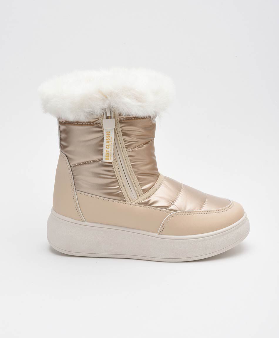 Bota infantil pelitos sat&iacute;n