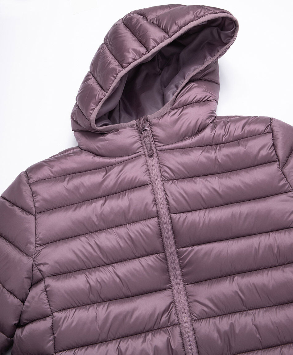 Parka ni&ntilde;a  con capucha purple