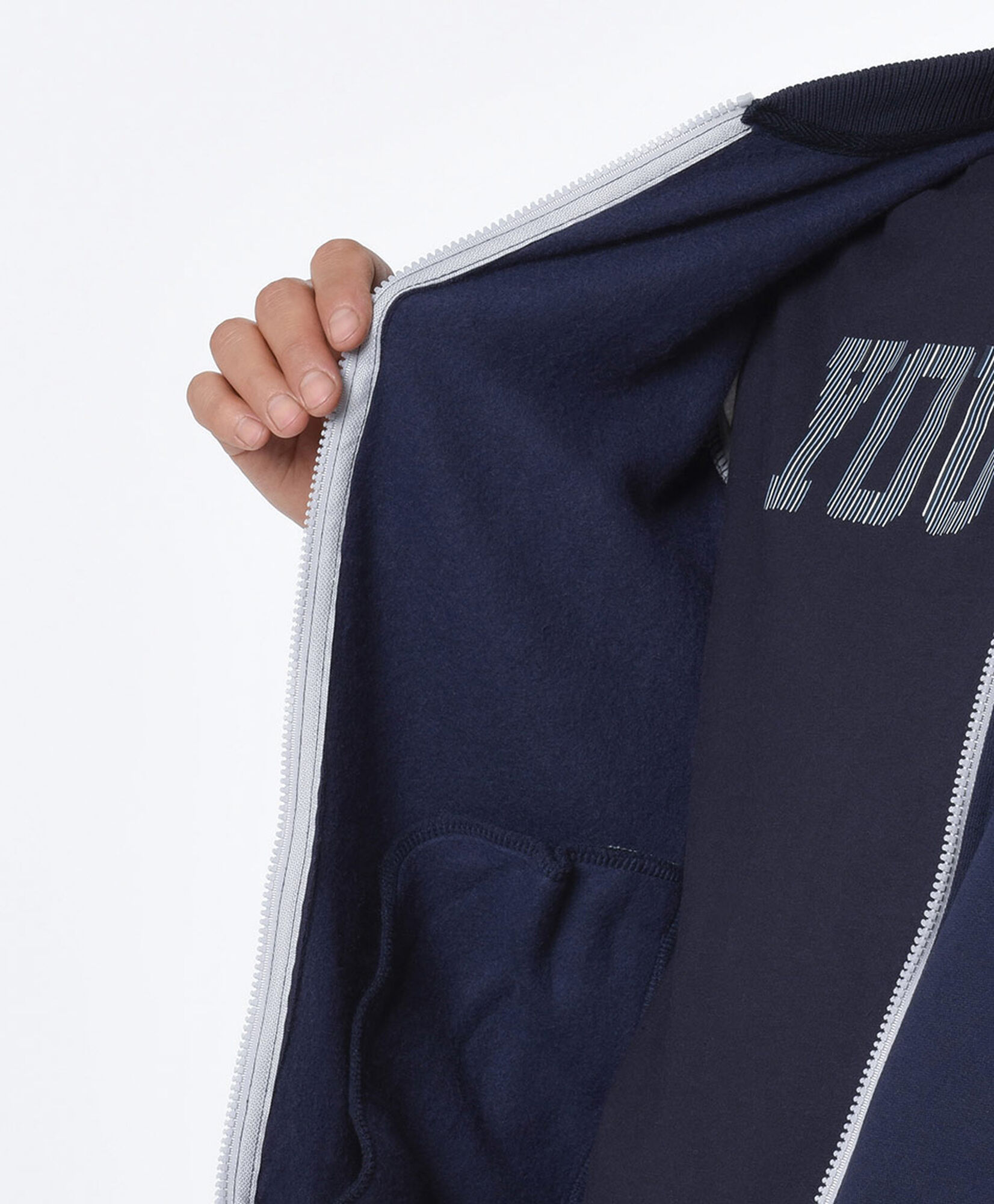 Chaqueta hombre bomber doble estampado Chaqueta hombre bomber doble estampado