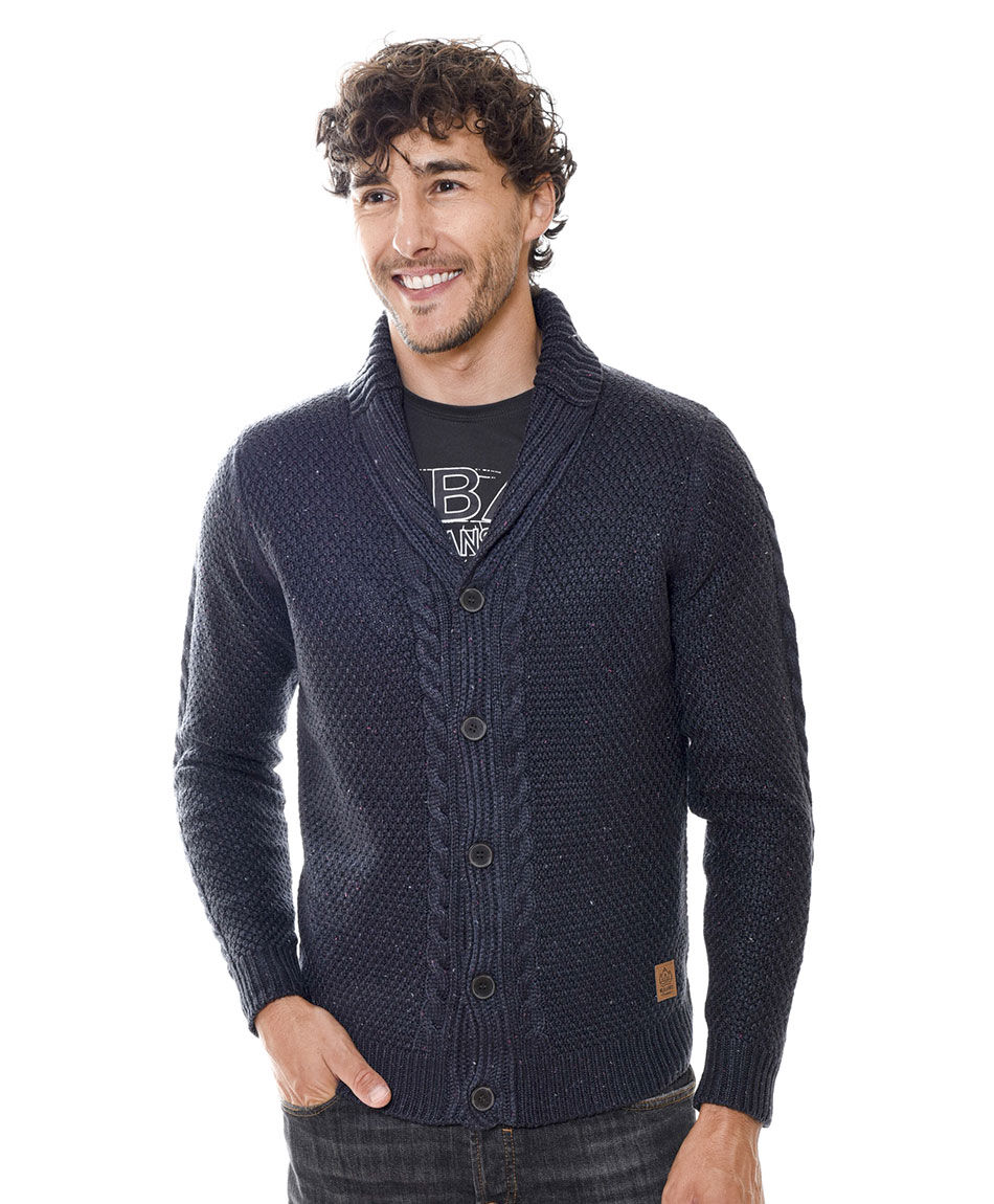 Sweater trenzas botones