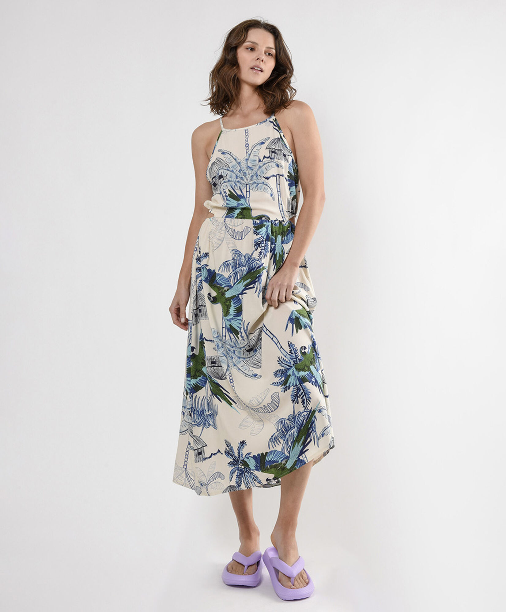 Vestido mujer estampado aves Vestido mujer estampado aves