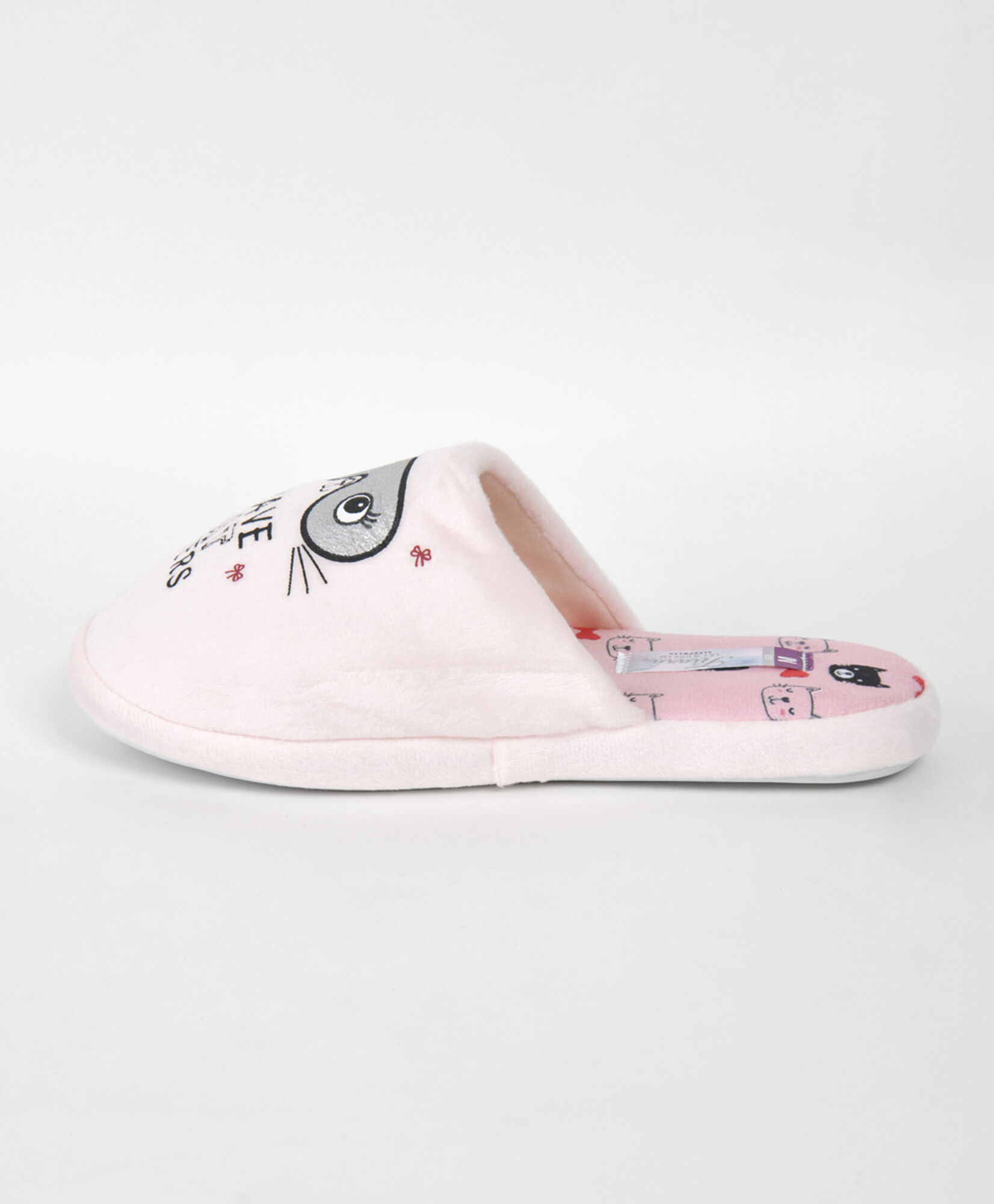 Pantufla mujer gato antifaz Pantufla mujer gato antifaz