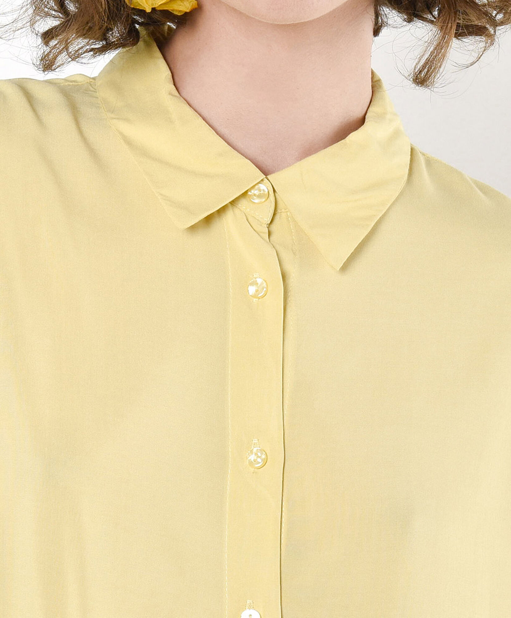 Blusa mujer amarilla camisera Blusa mujer amarilla camisera