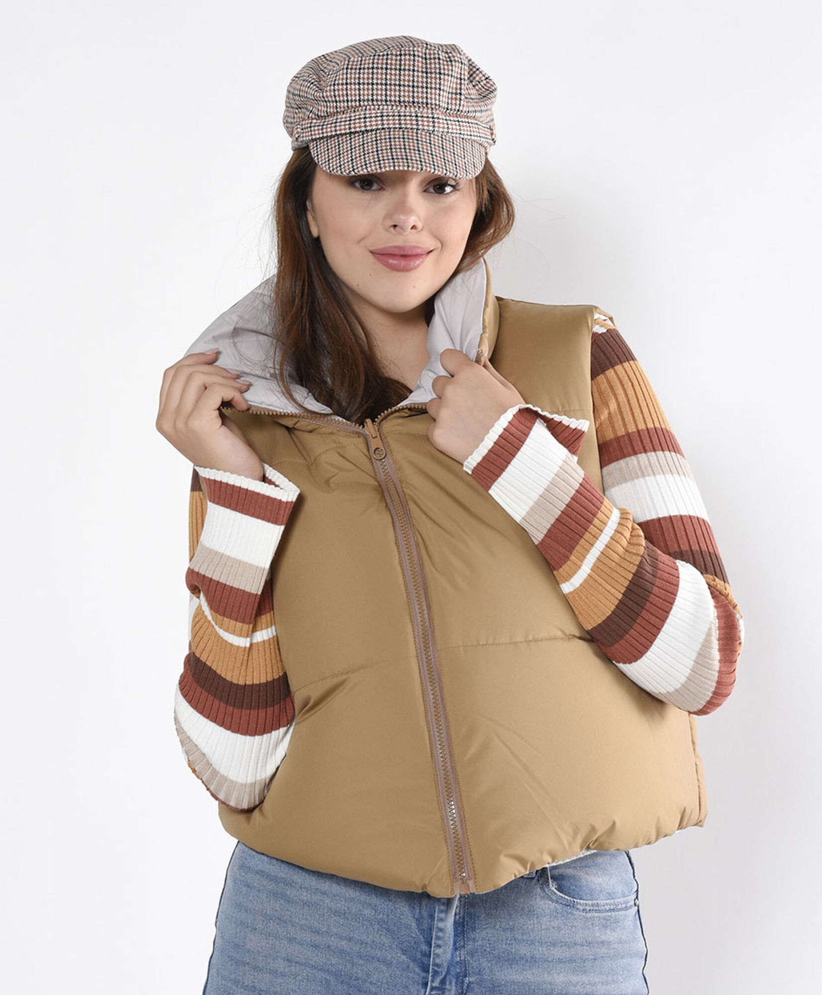 Parka mujer reversible sin mangas Parka mujer reversible sin mangas