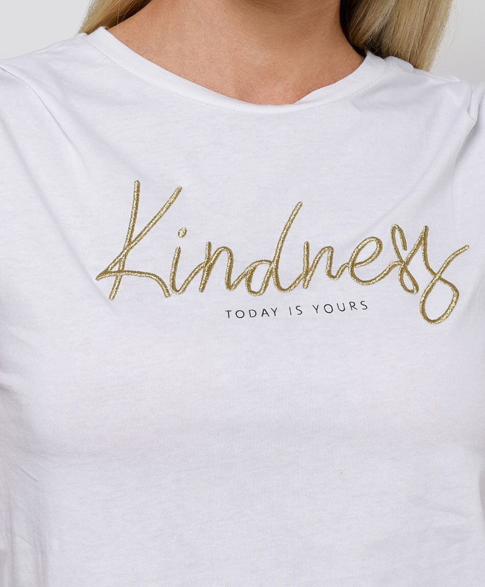 Polera mujer bordado golden