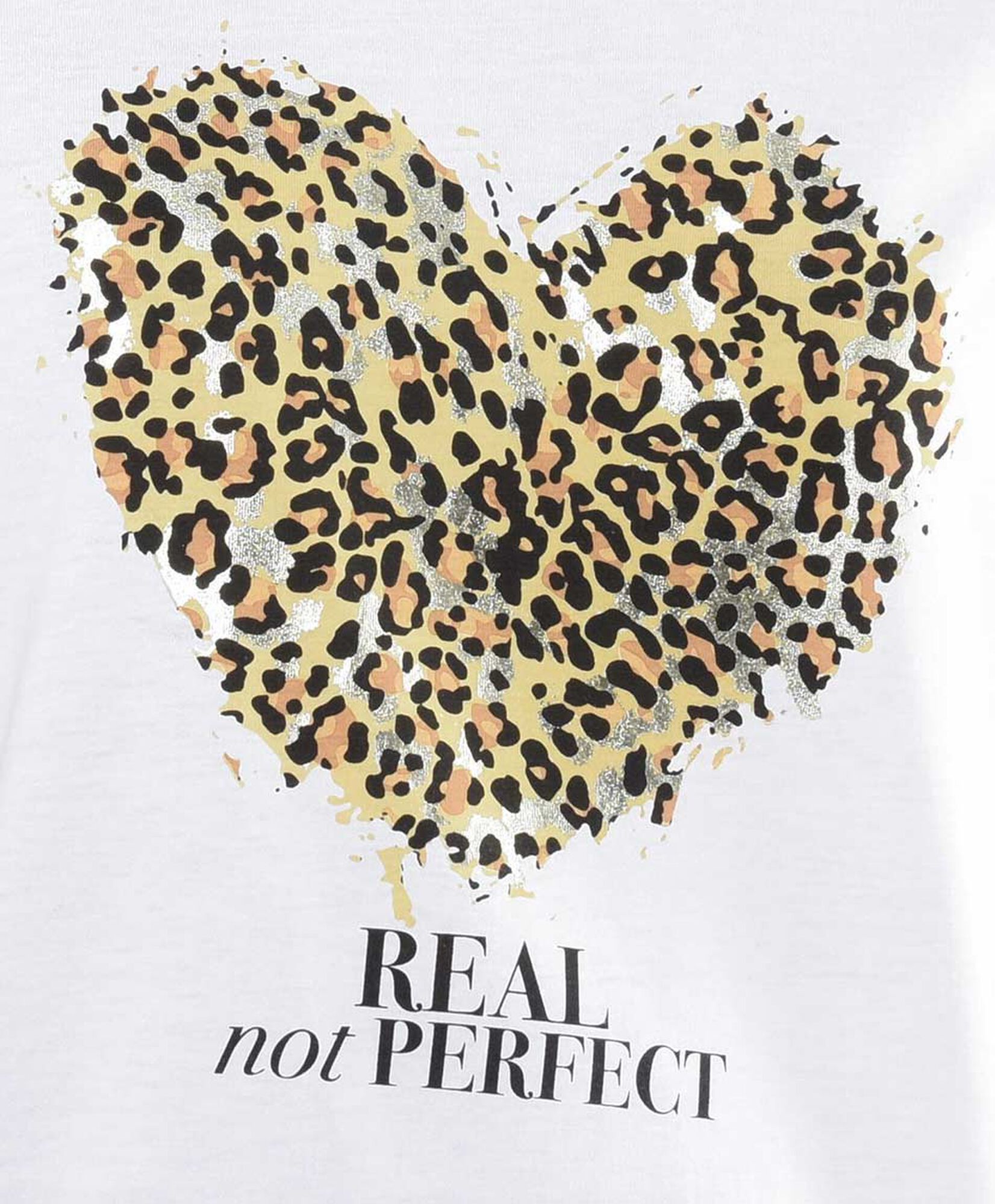 Polera mujer corazón animal print Polera mujer corazón animal print
