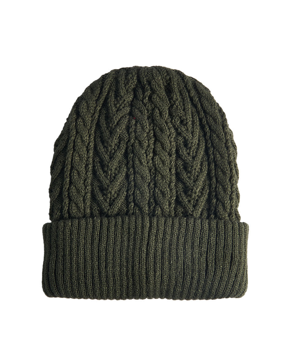 Gorro hombre tejido de trenzas