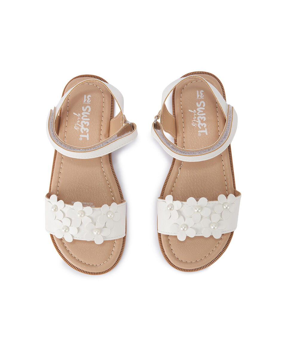 Sandalia infantil (26 a 31) florcitas