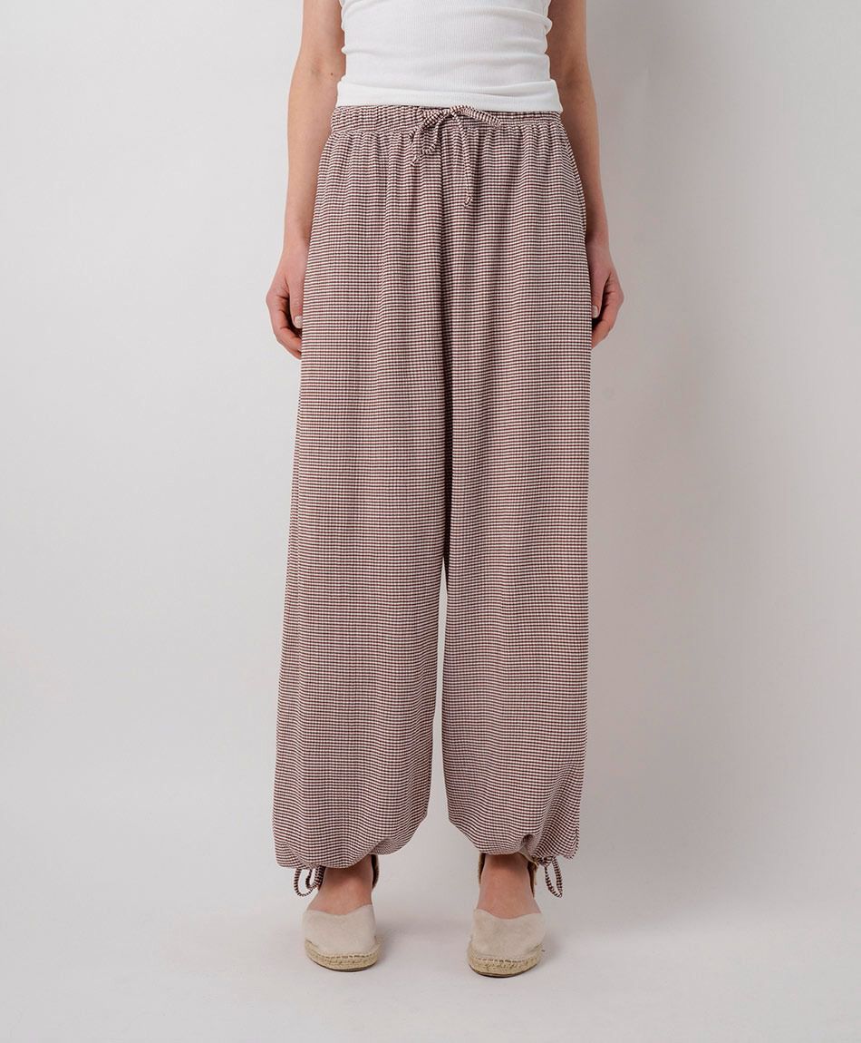 Pantal&oacute;n mujer balloon check