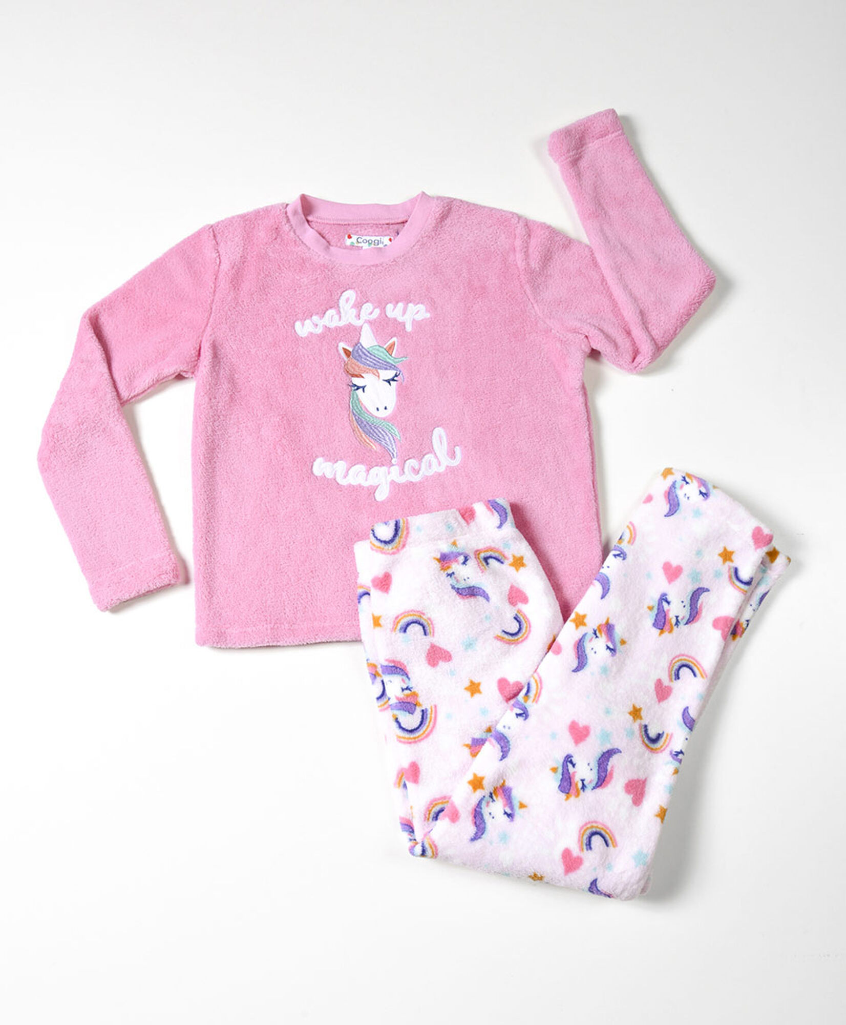 Pijama niña coral unicornio Pijama niña coral unicornio