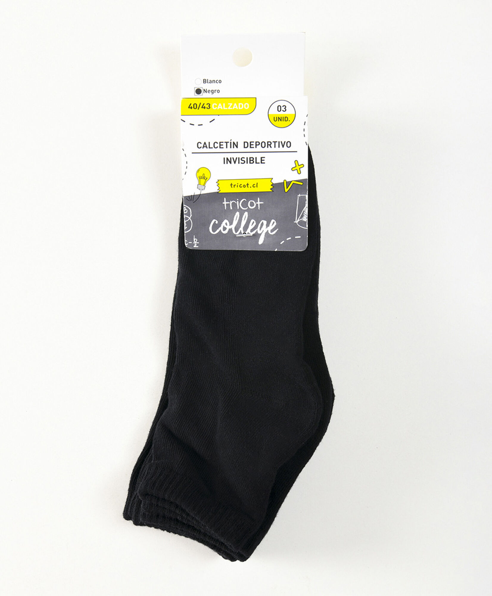 Set 3 calcetines escolares bajos negros Set 3 calcetines escolares bajos negros