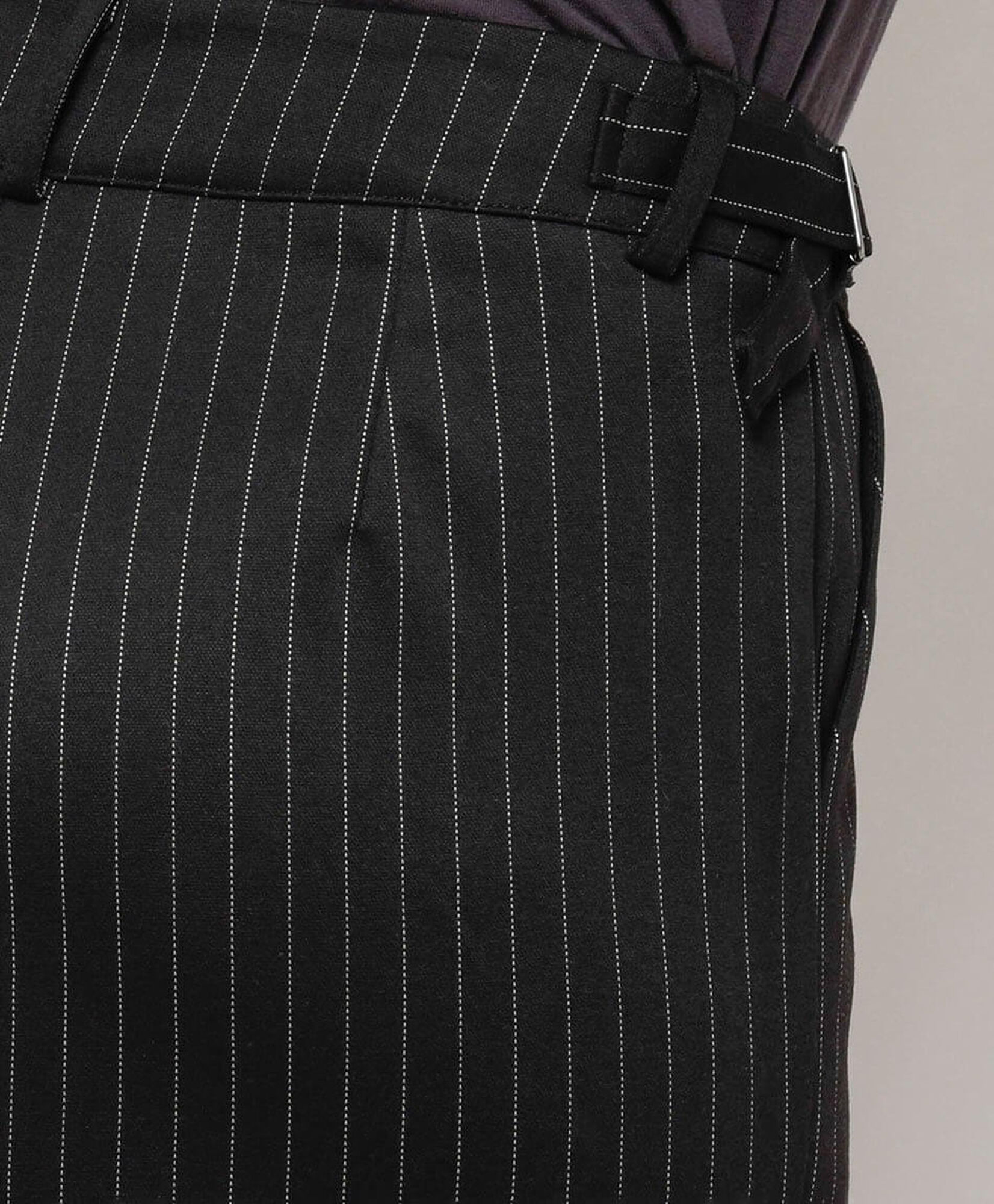 Pantalón mujer negro líneas wide Pantalón mujer negro líneas wide