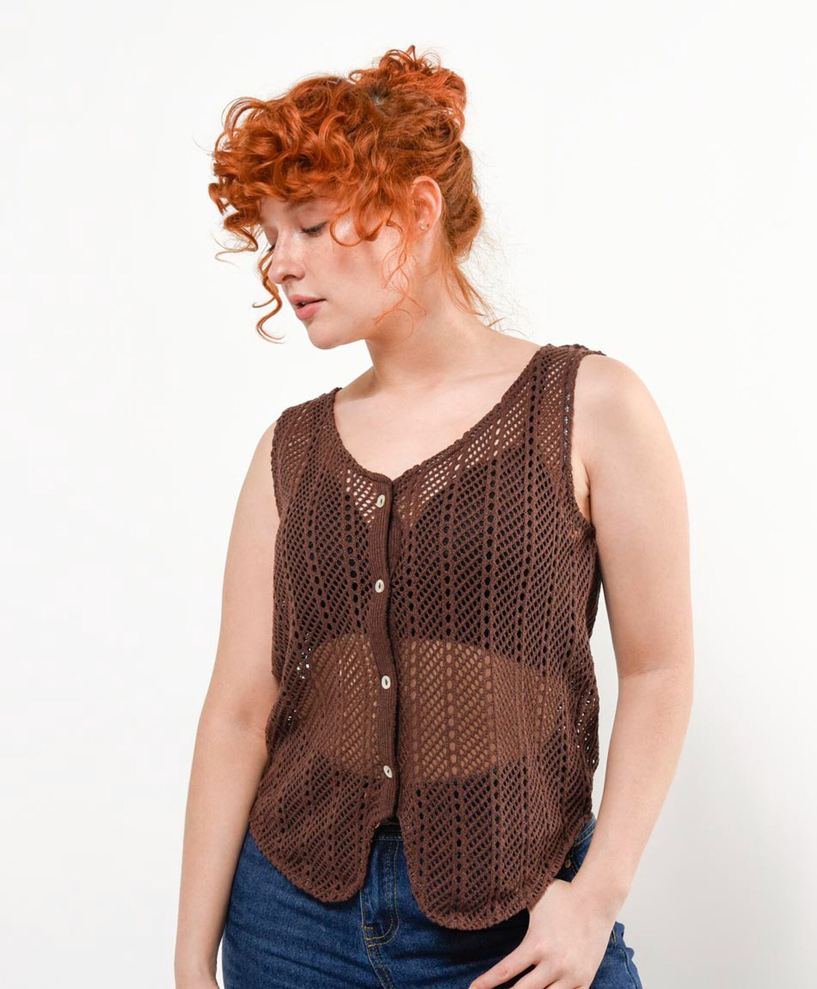 Cardigan mujer crochet botones calado Cardigan mujer crochet botones calado