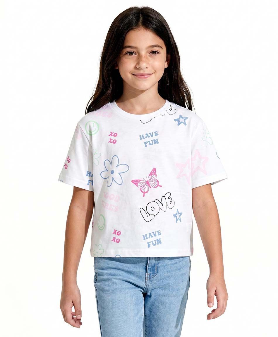 Polera ni&ntilde;a dibujos