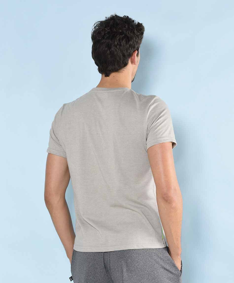 Polera deportiva manga corta cuello redondo