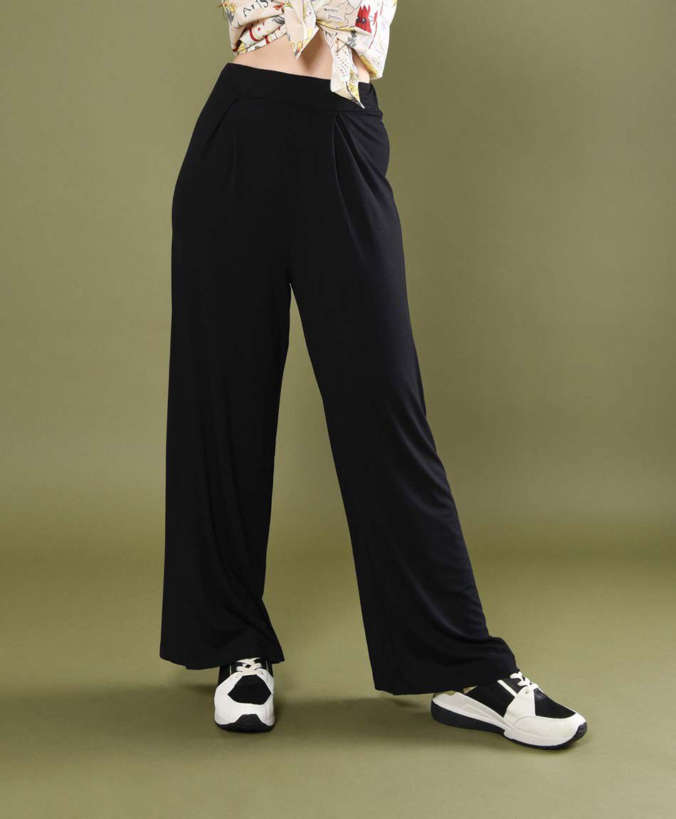 Pantal&oacute;n mujer tiro alto palazzo