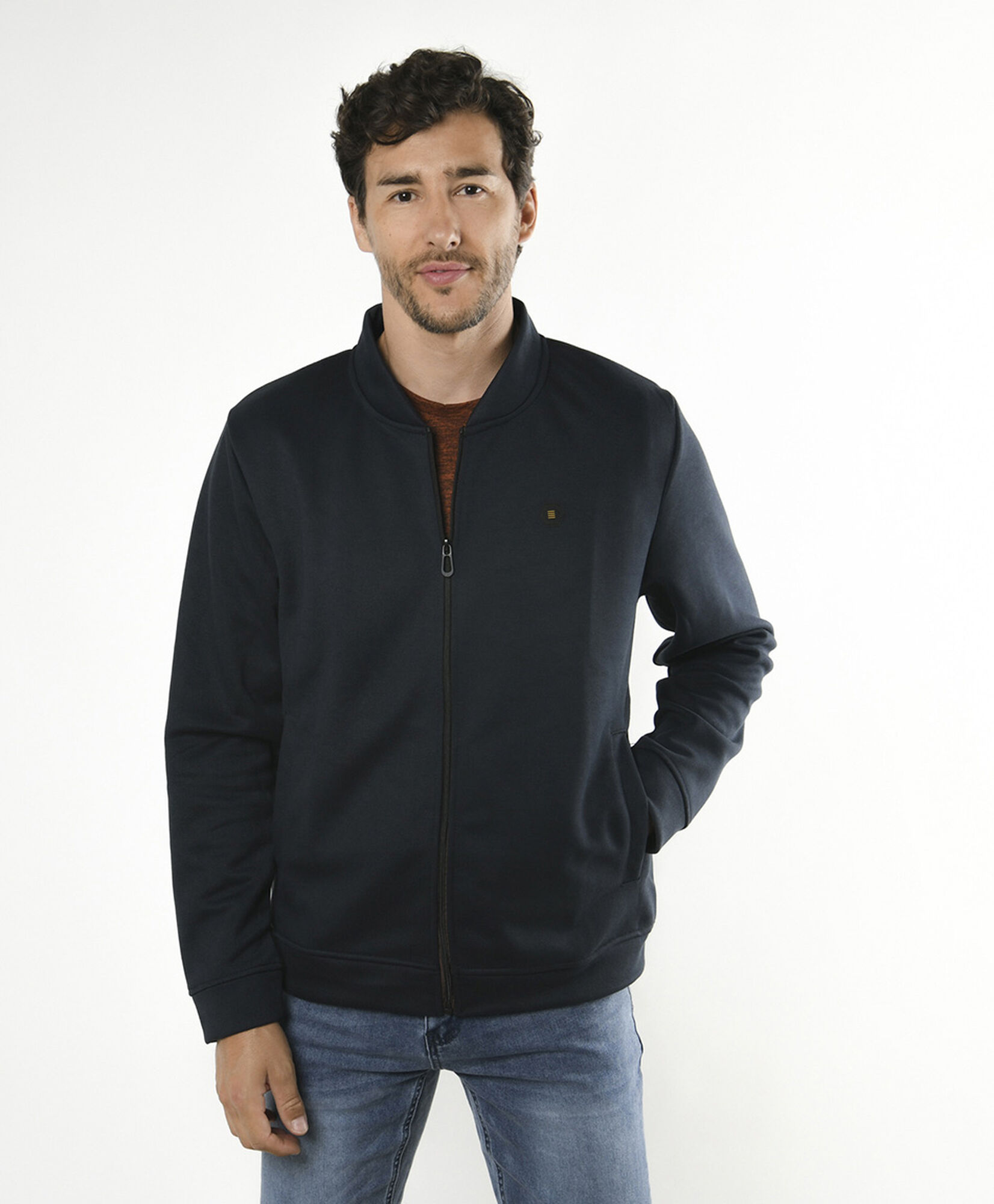 Chaqueta hombre estilo bomber textura Chaqueta hombre estilo bomber textura