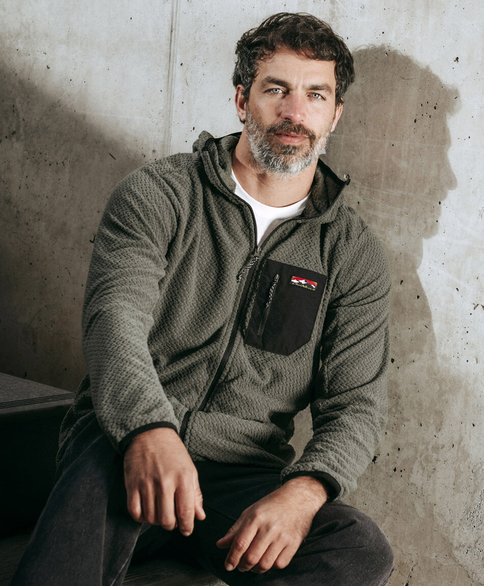 Poler&oacute;n hombre outdoor textura