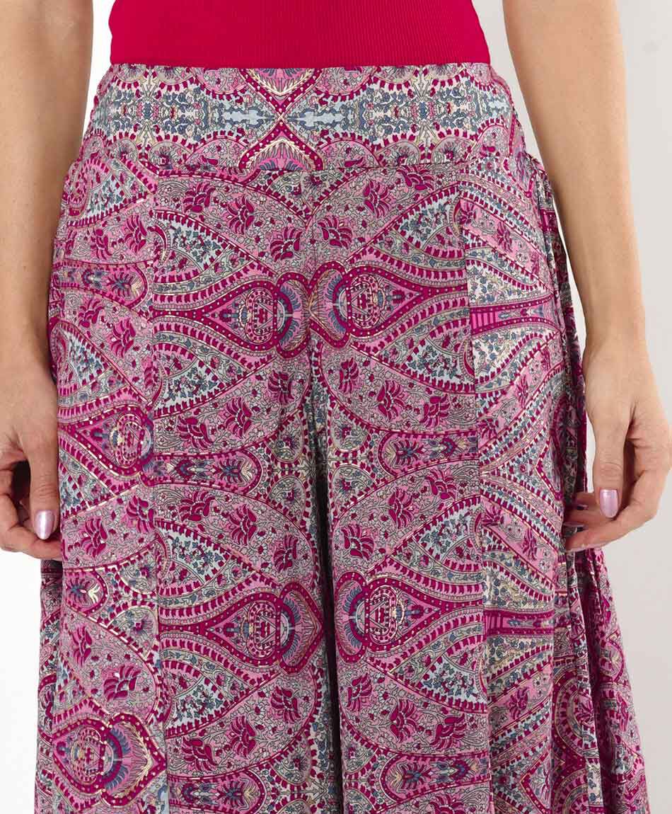 Pantal&oacute;n mujer estampado extra wide