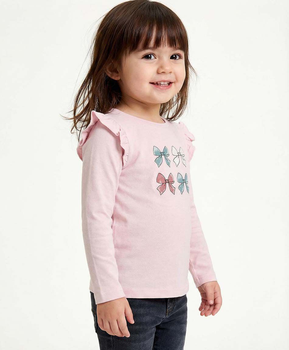 Polera beb&eacute; dise&ntilde;o mariposas