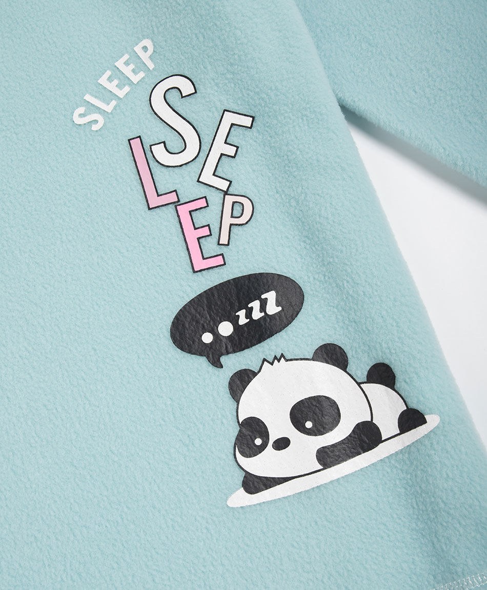Pijama mujer polar panda letras