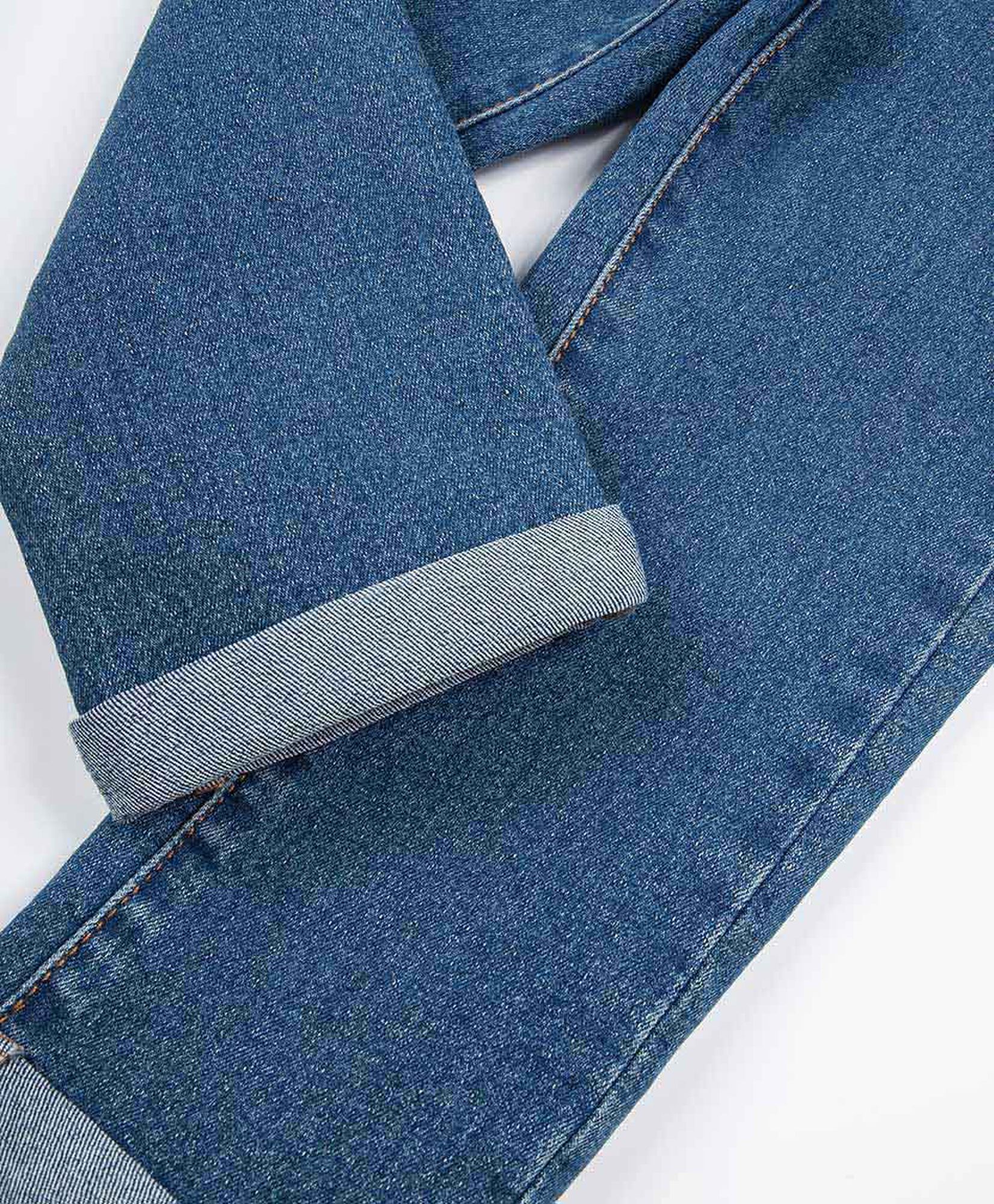 Jeans niño azul pretina cordón Jeans niño azul pretina cordón
