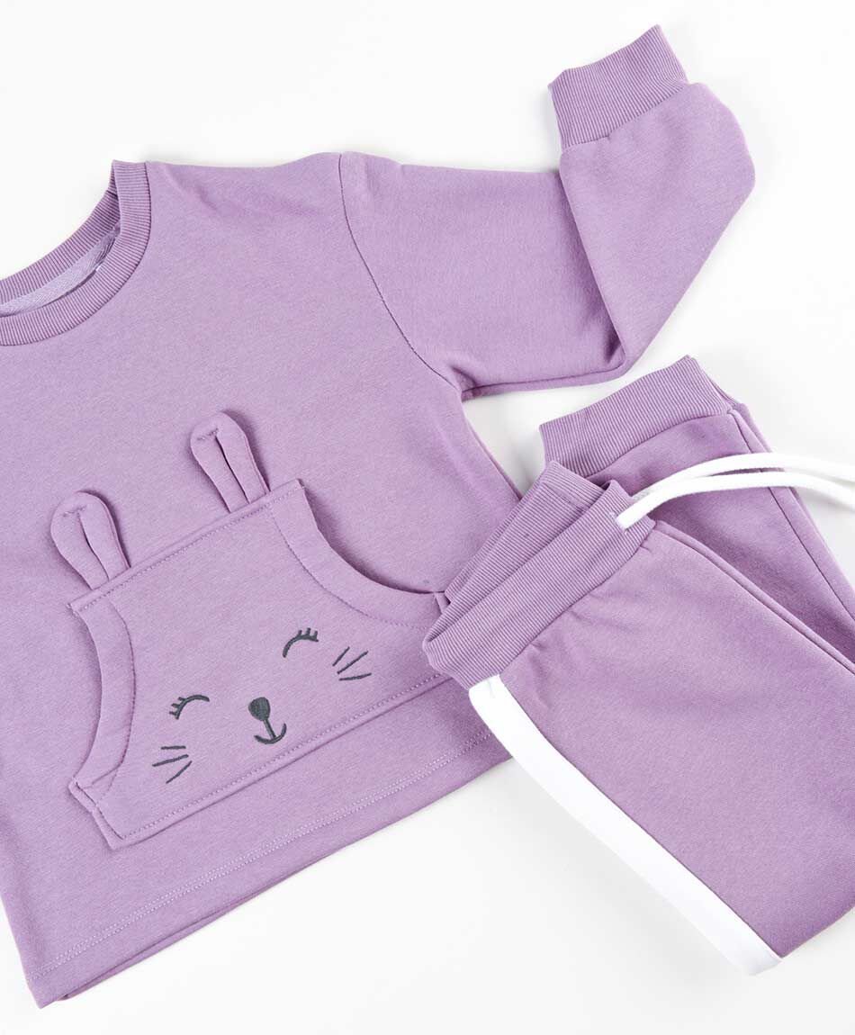 Set buzo beb&eacute; conejito