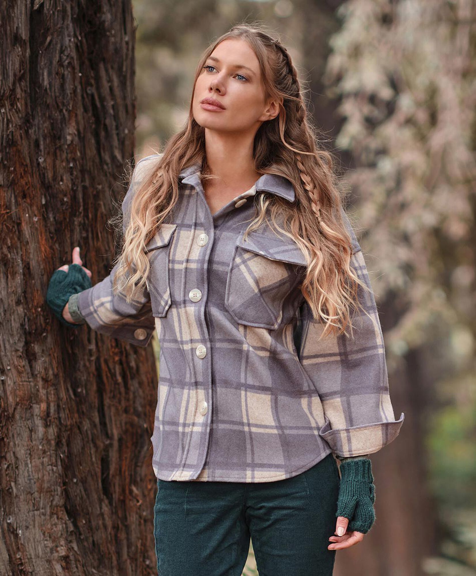 Chaqueta mujer cuadros Chaqueta mujer cuadros