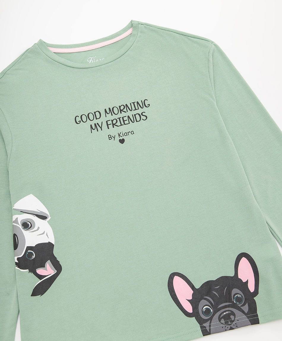 Pijama mujer dos perritos