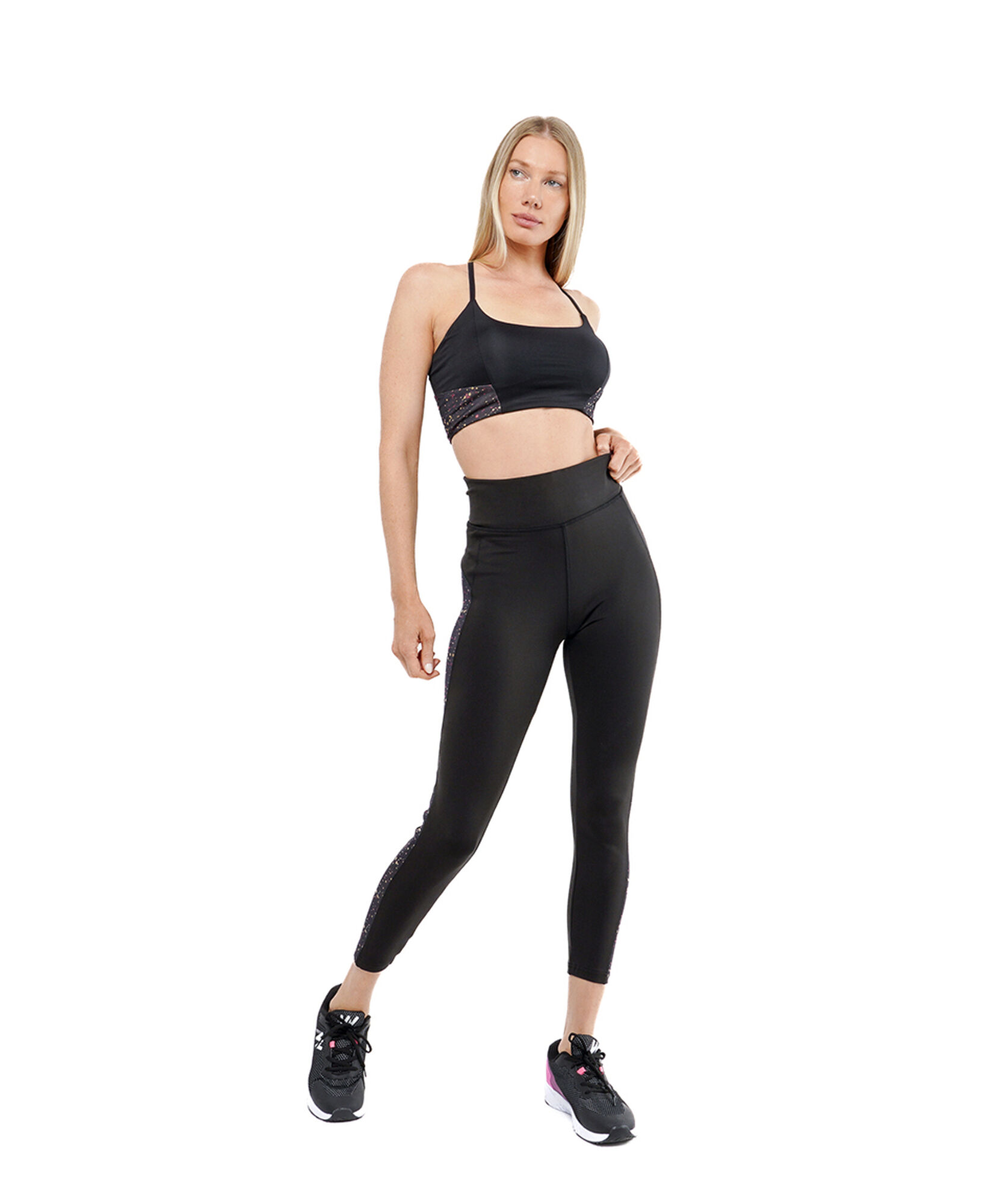 Calza deportiva mujer estampado puntos Calza deportiva mujer estampado puntos