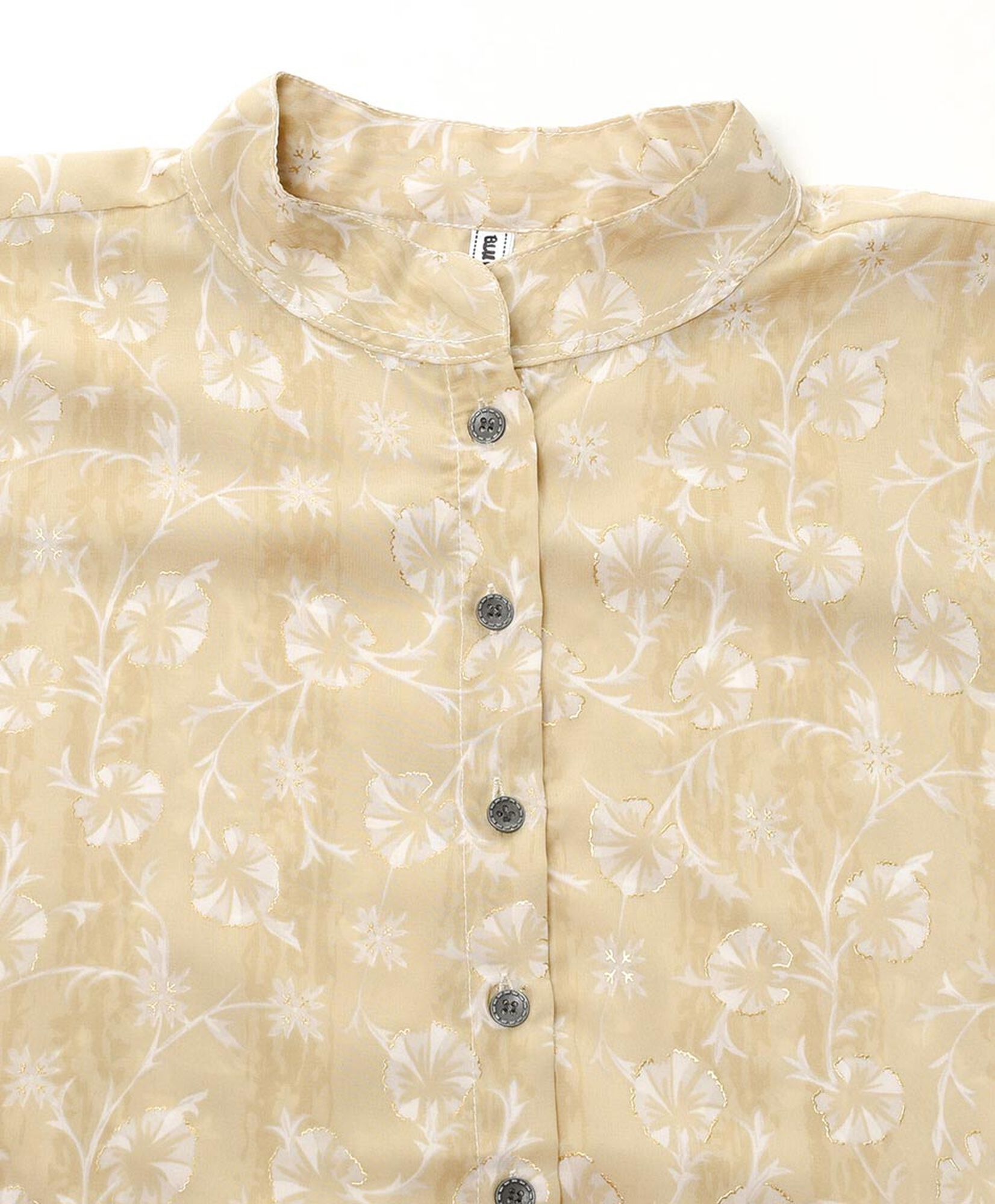 Blusa mujer floreado cuello mao Blusa mujer floreado cuello mao