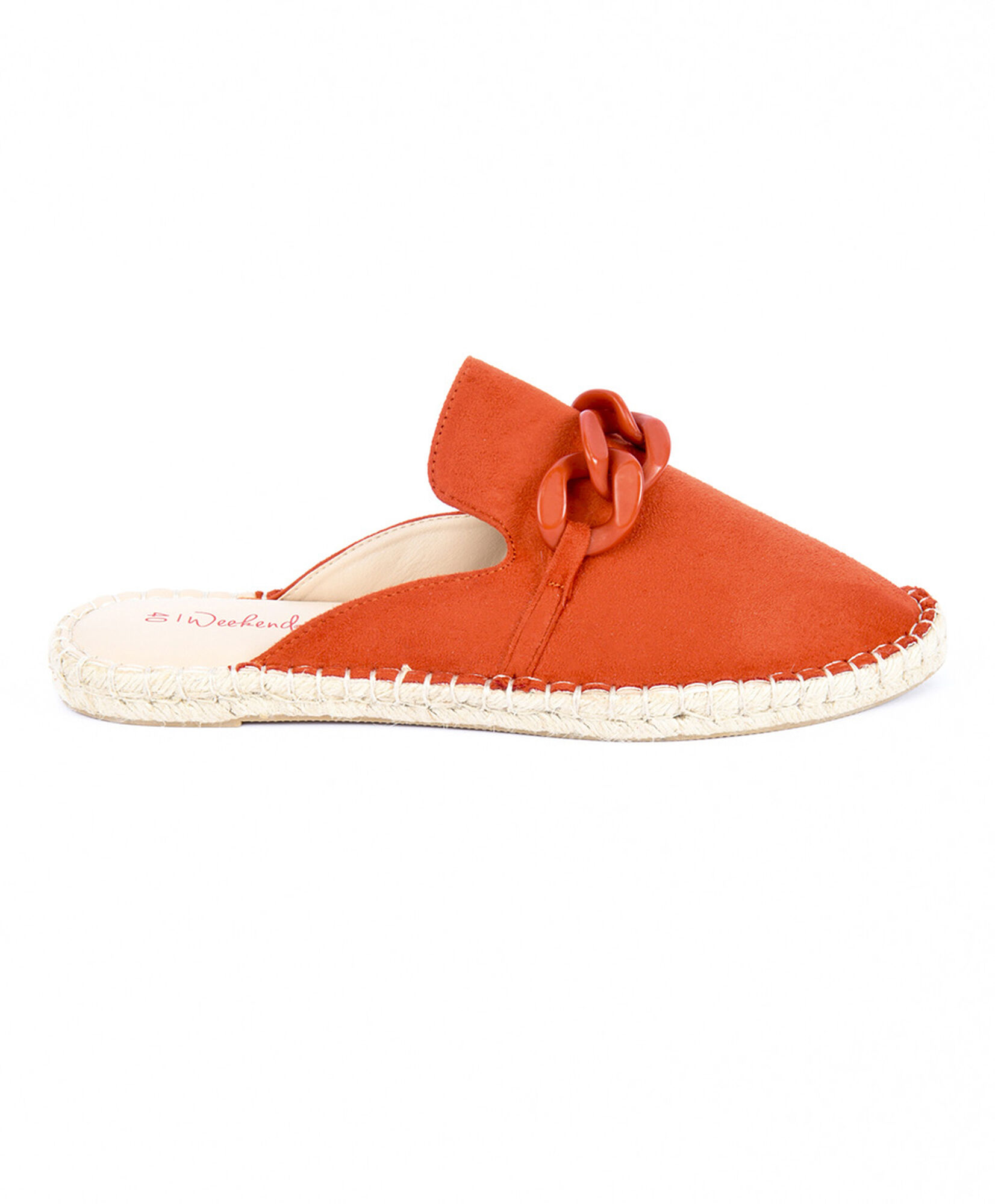 Zapato mujer cadena naranjo Zapato mujer cadena naranjo