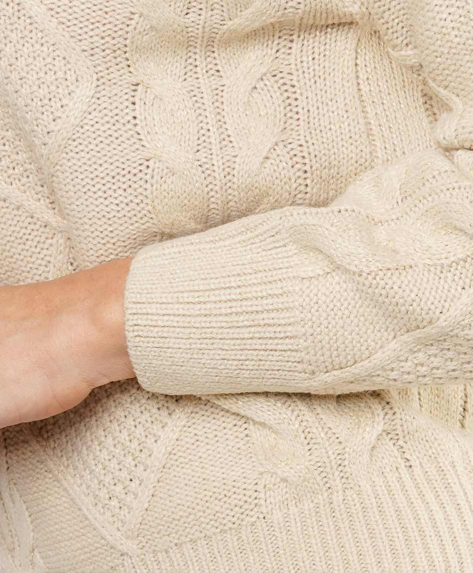 Sweater mujer rombos lurex