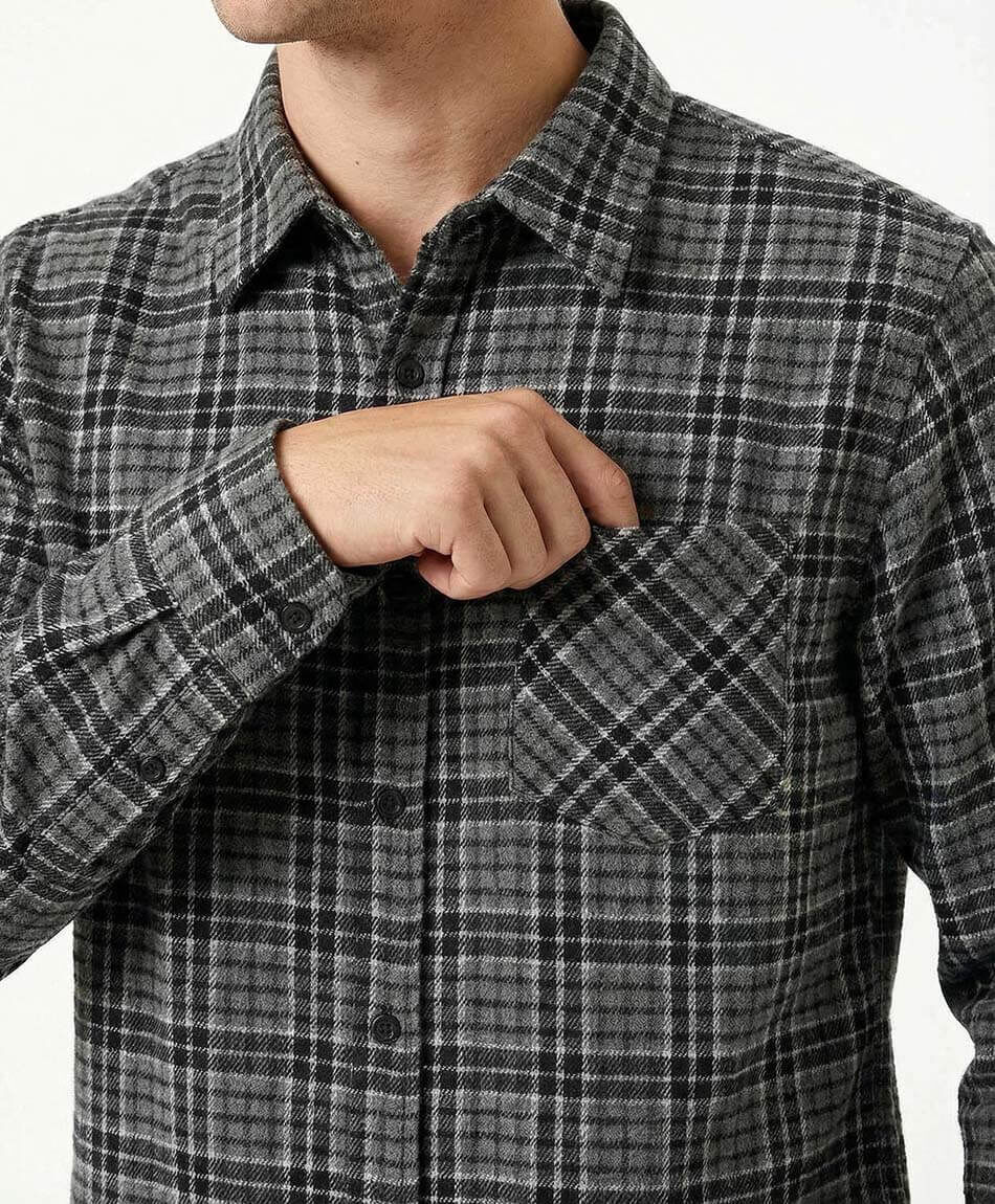 Camisa hombre franela escoc&eacute;s