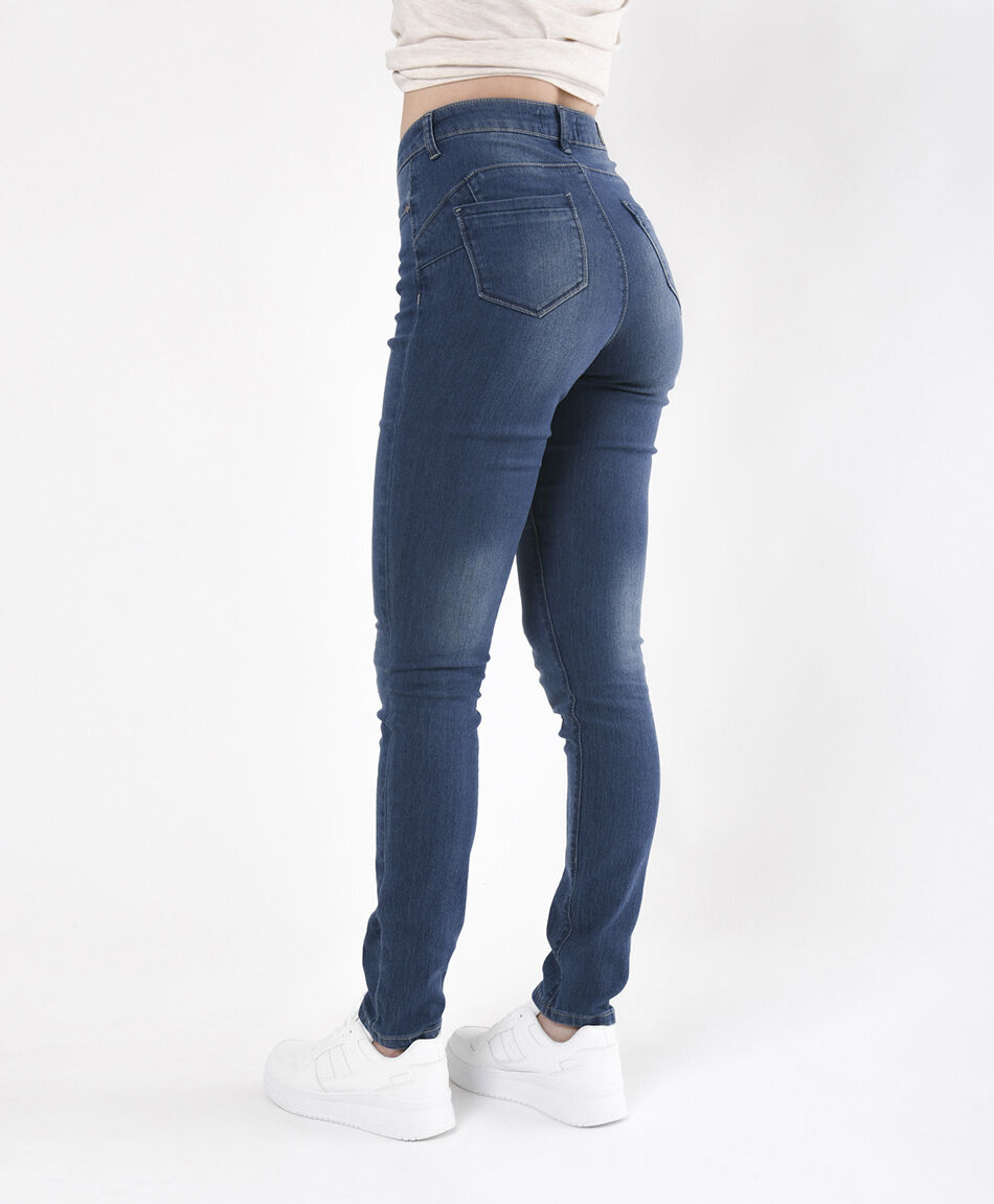 Jeans mujer desgastes skinny fit
