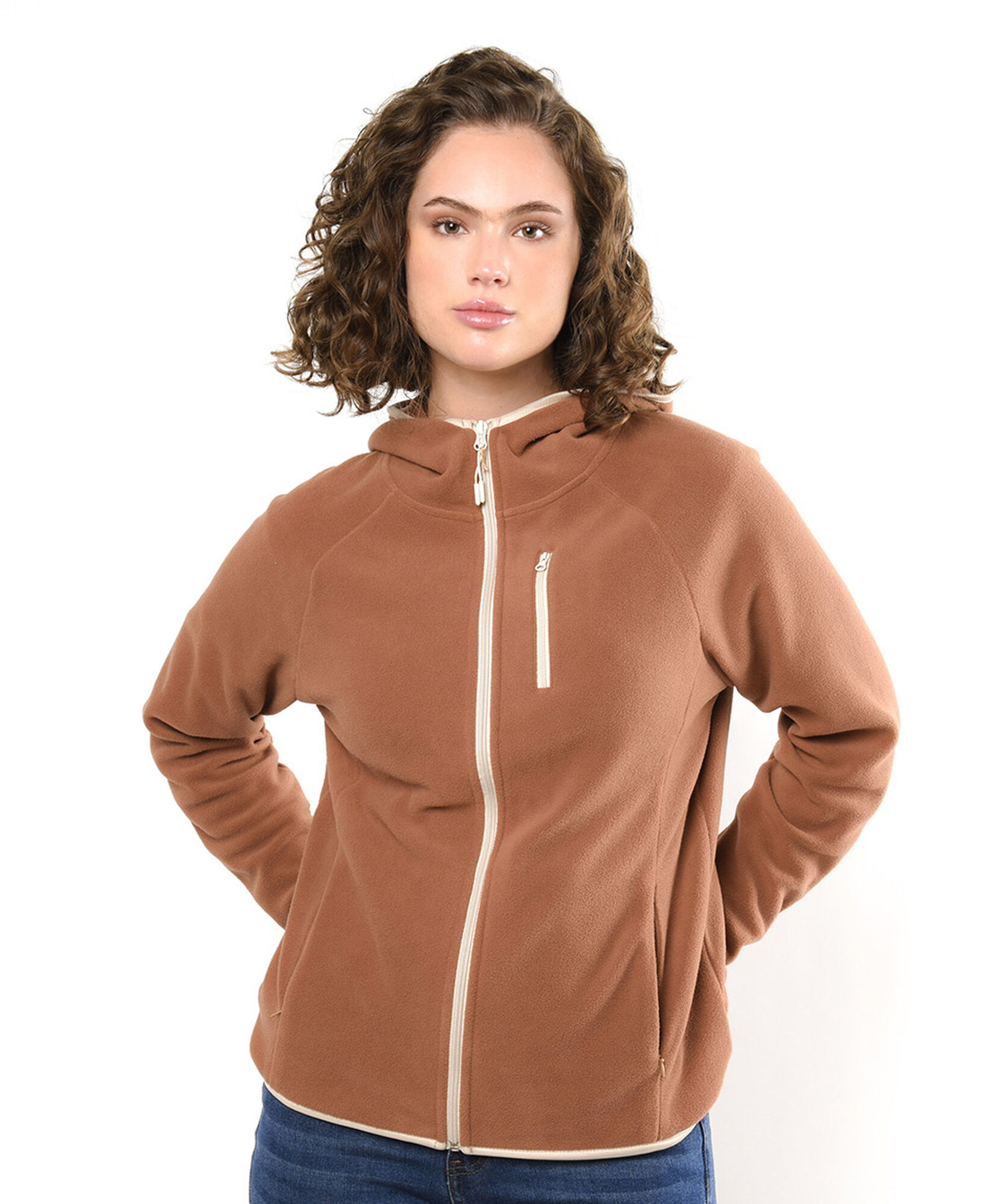 Polar mujer entallado bicolor Polar mujer entallado bicolor