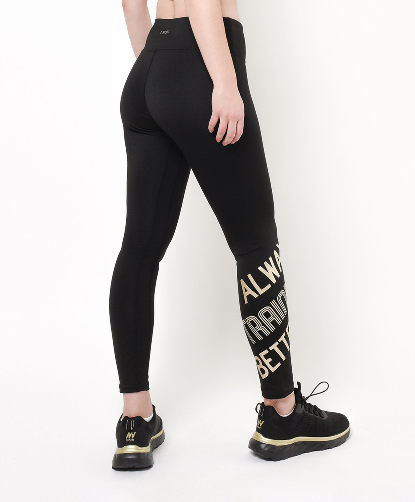 Calza deportiva mujer texto diagonal Calza deportiva mujer texto diagonal