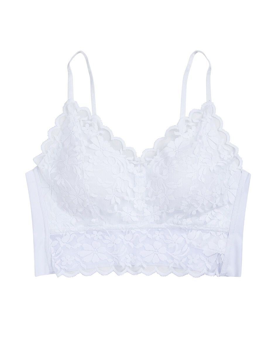 Bralette mujer seamless encaje