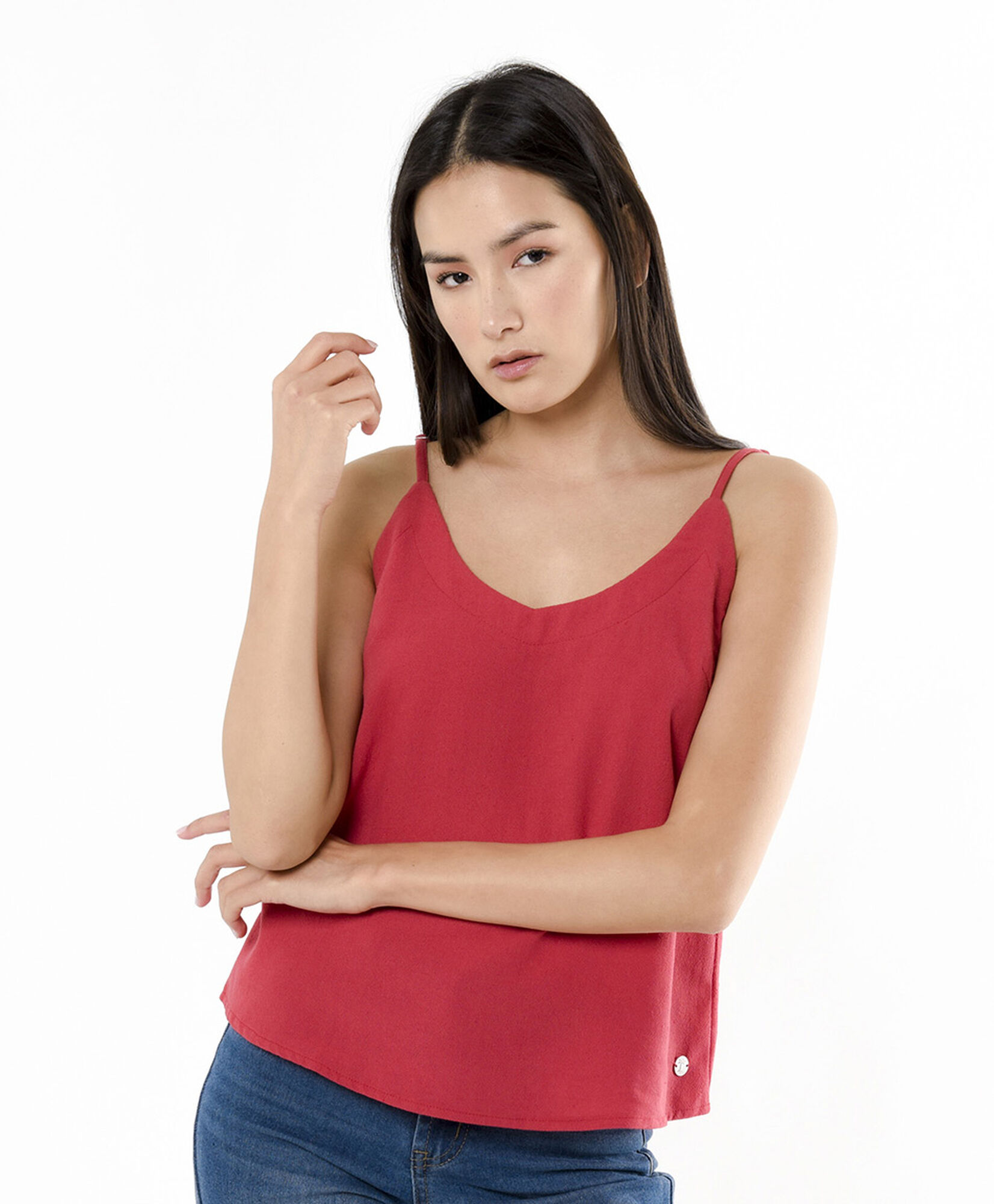 Polera mujer top lisa lino Polera mujer top lisa lino