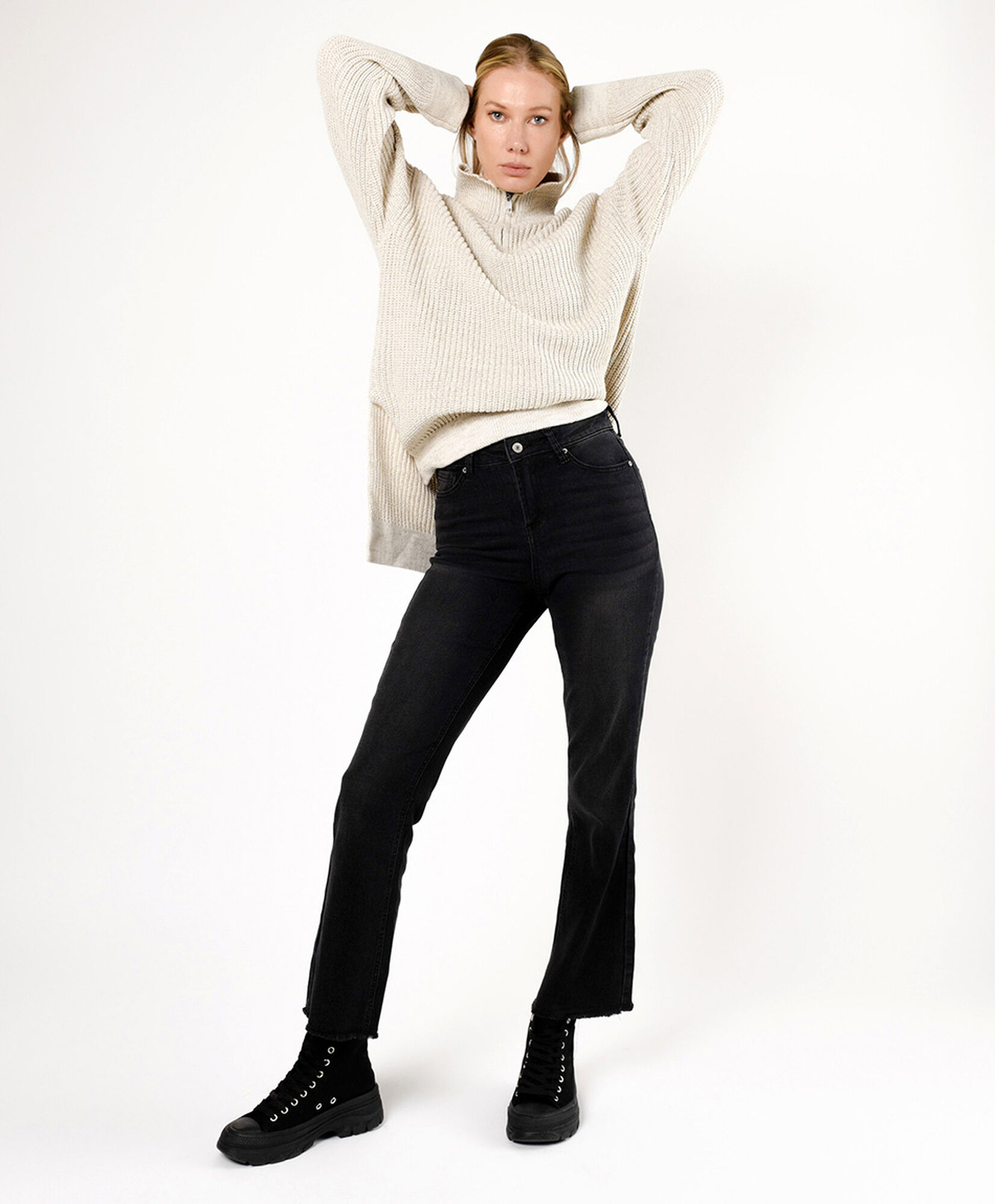 Jeans mujer negros flare Jeans mujer negros flare