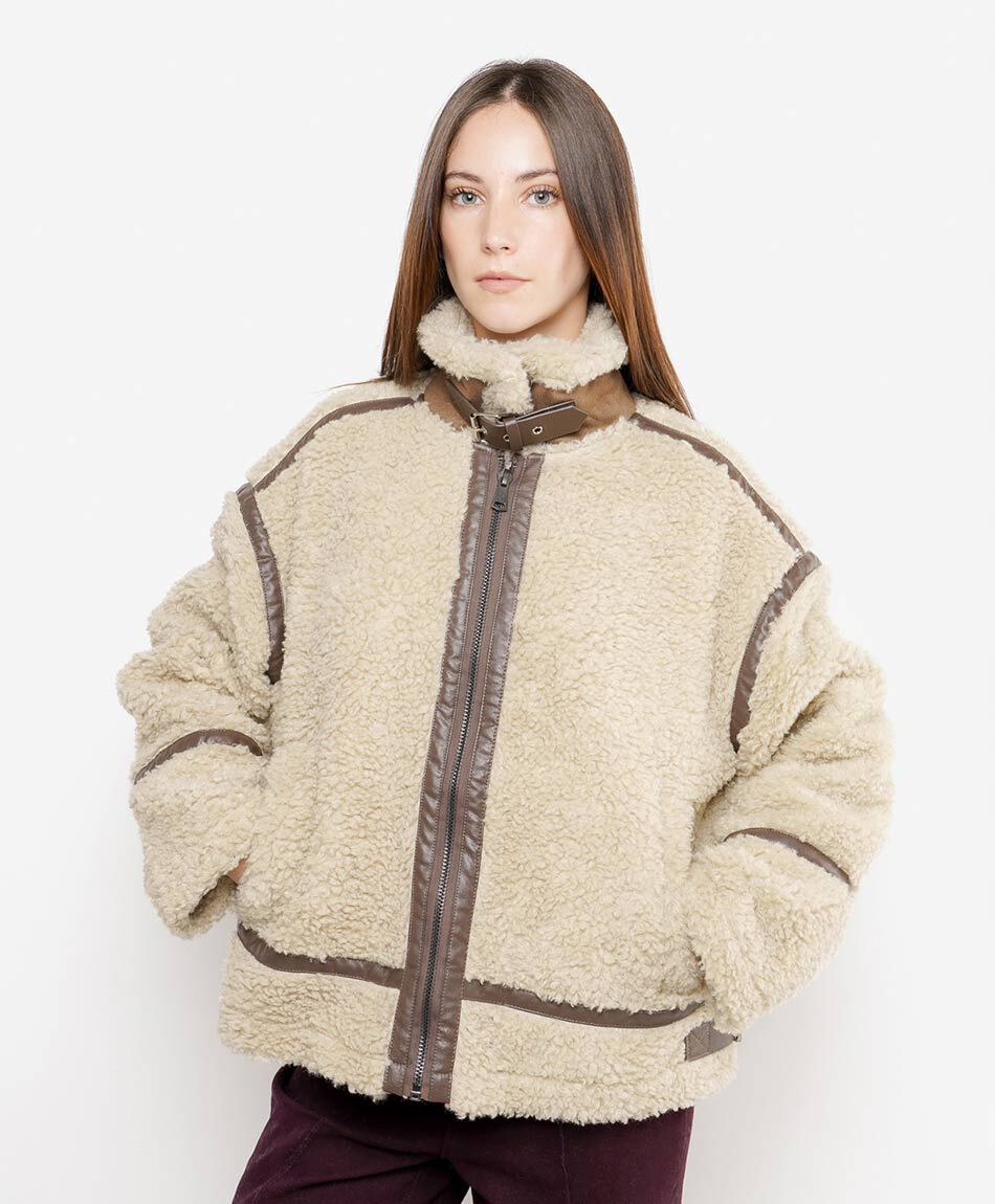 Chaqueta mujer mix oversize