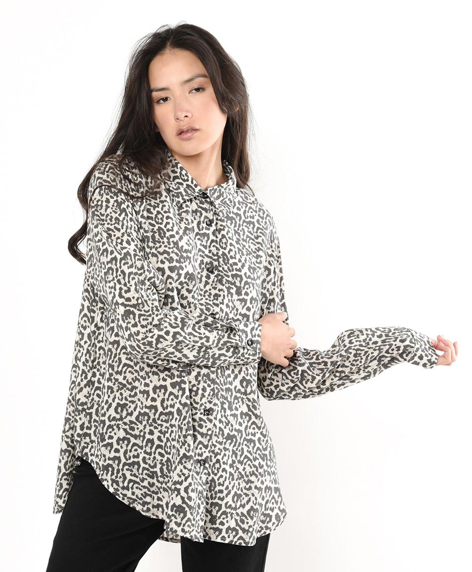 Blusa mujer camisera animal print Blusa mujer camisera animal print