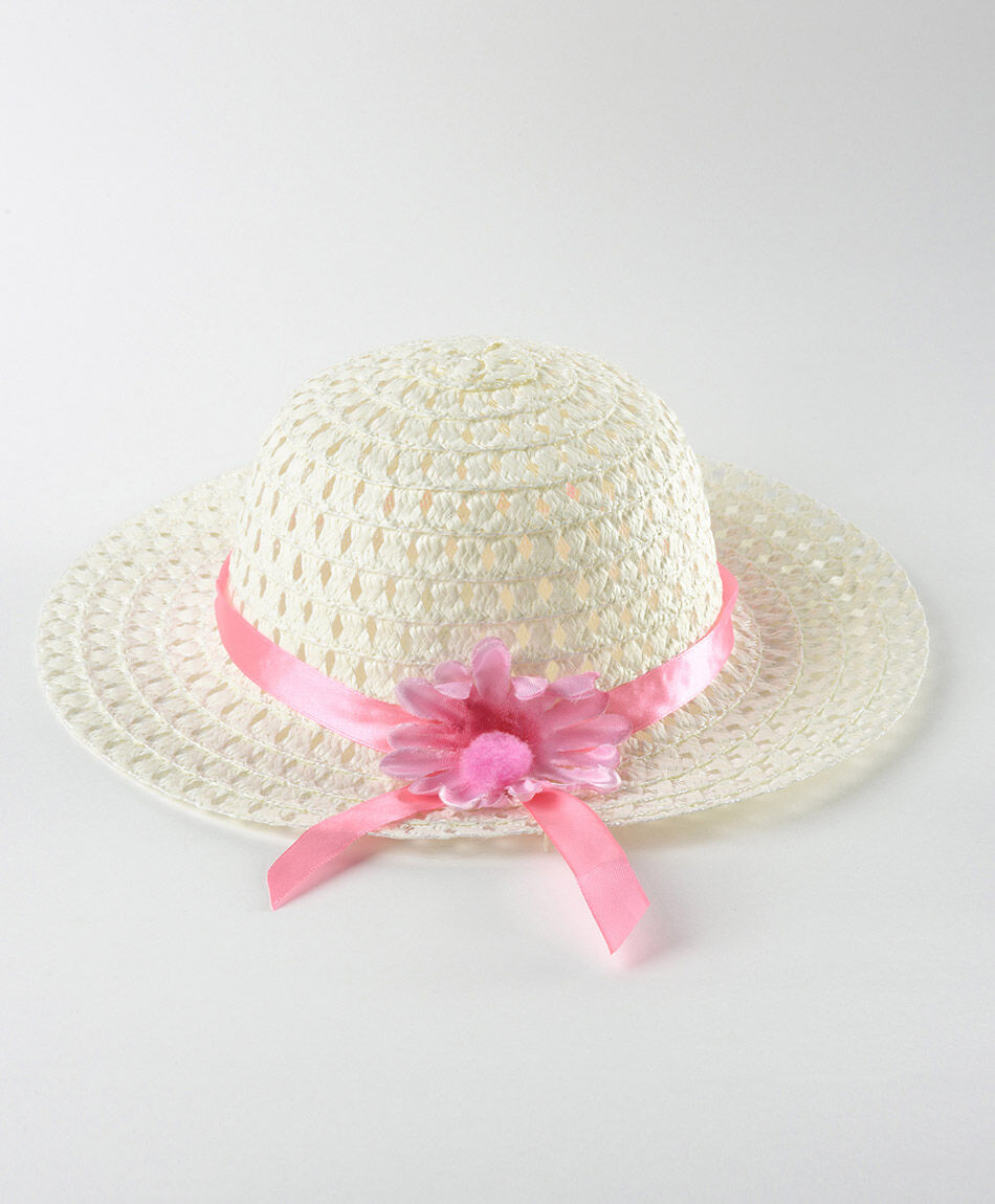 Sombrero ni&ntilde;a cinta con flor