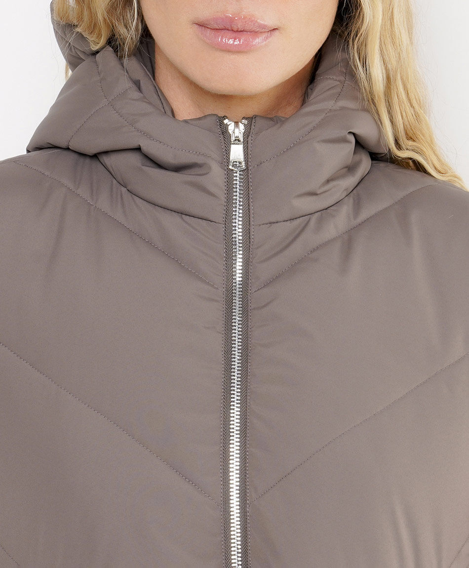 Parka mujer costura diagonal