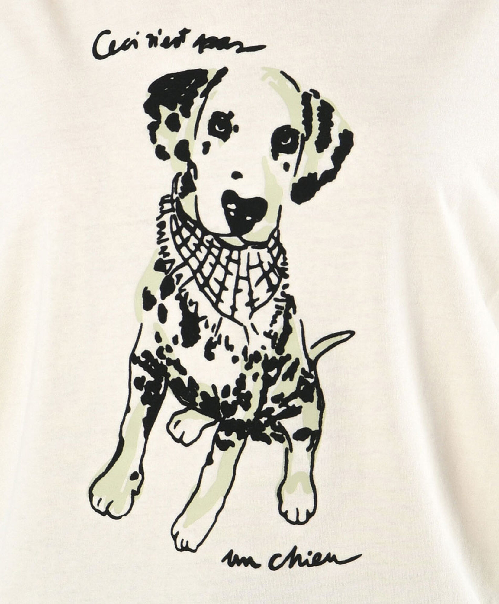 Polera mujer estampado perrito Polera mujer estampado perrito