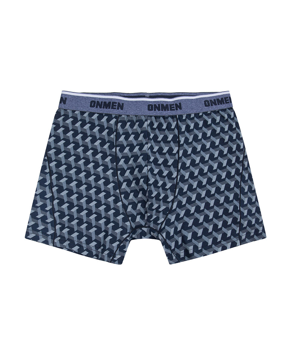 Pack 2 boxer hombre dise&ntilde;os azul