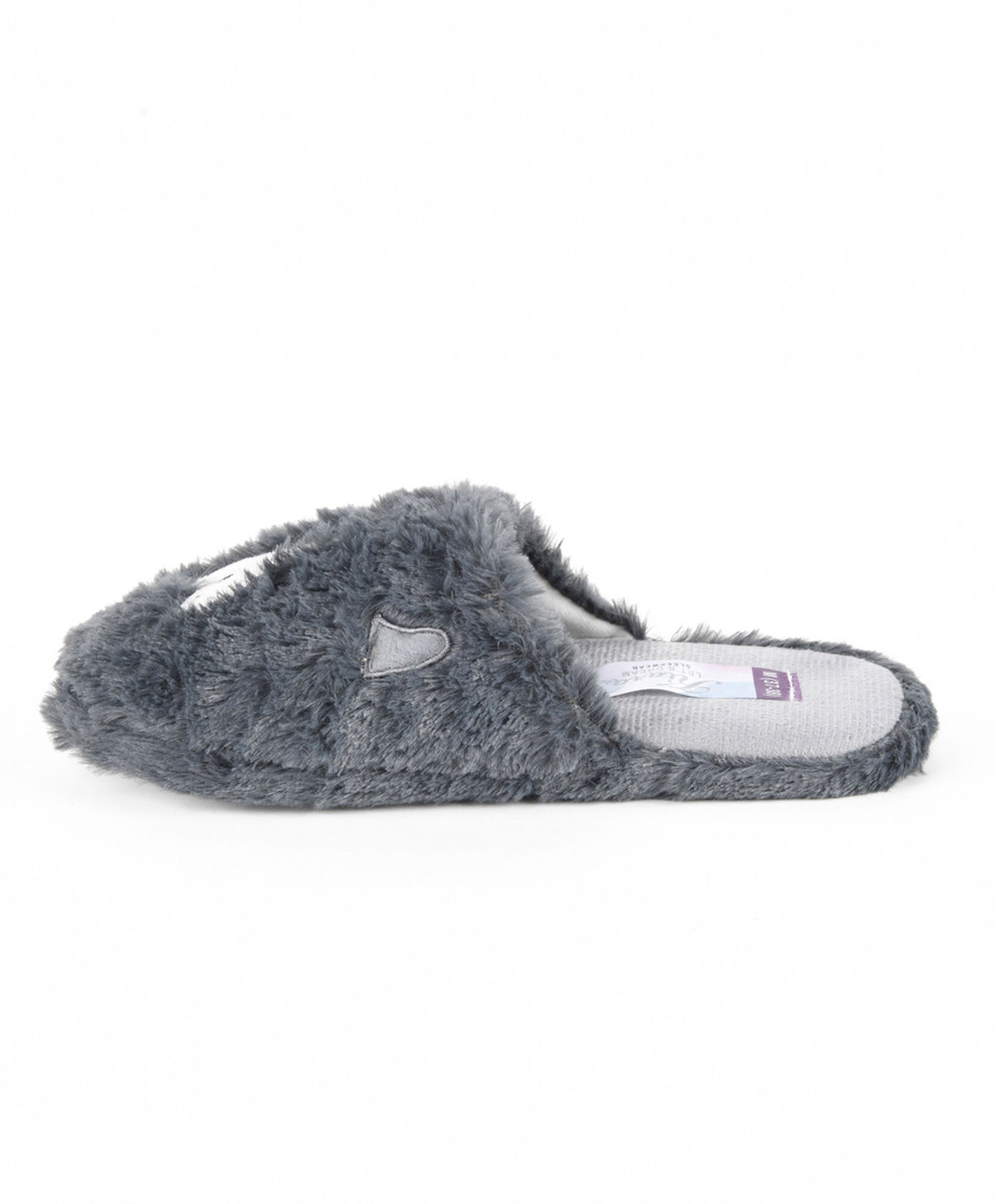 Pantufla mujer perro gris Pantufla mujer perro gris