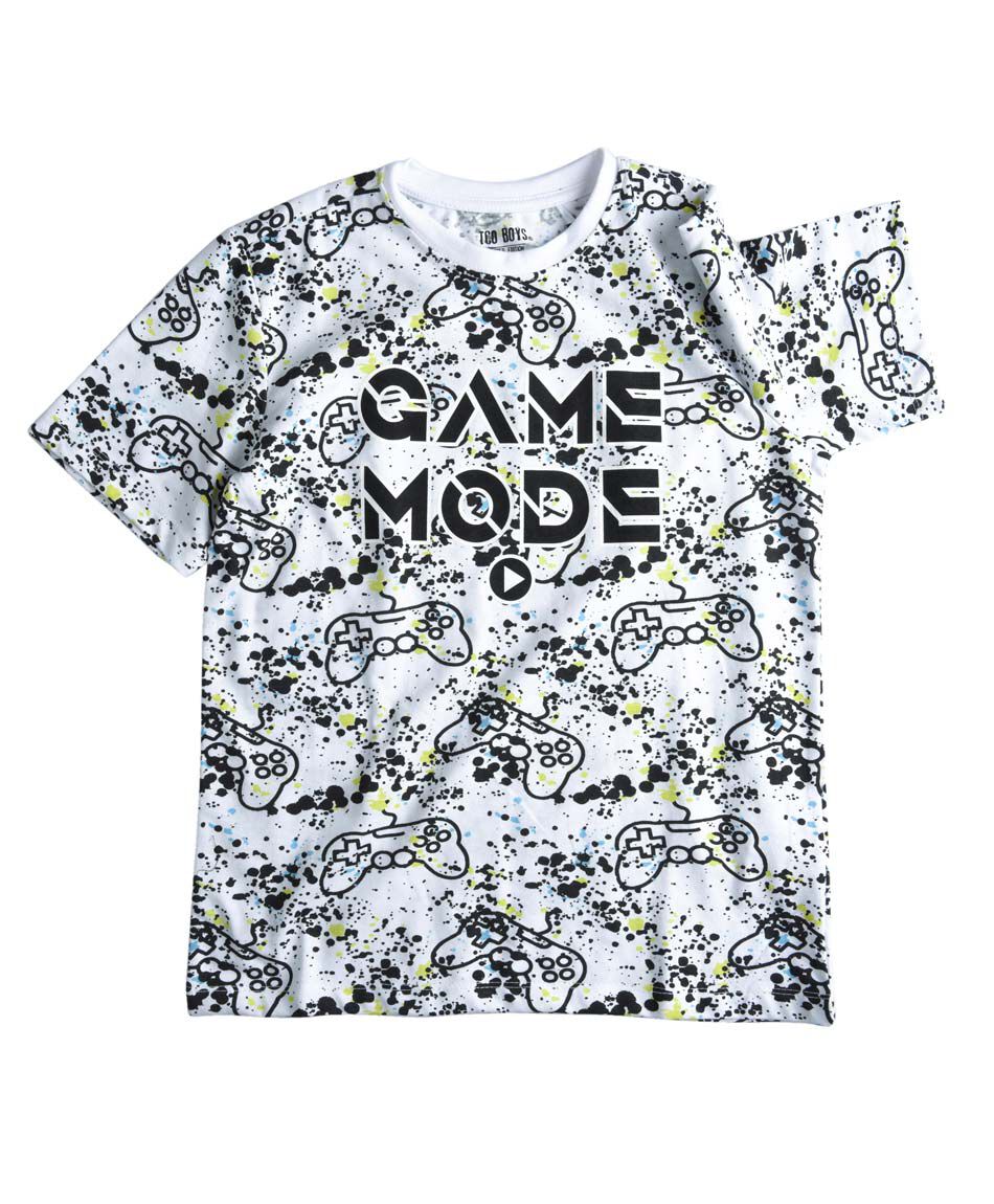 Polera manga corta cuello redondo