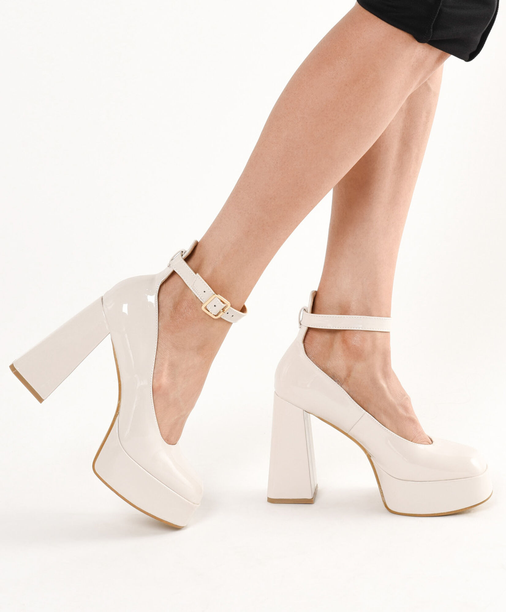 Tacón Medio Andrea Fitel Zapatos Botitas Plataformas 2020 Zapatos