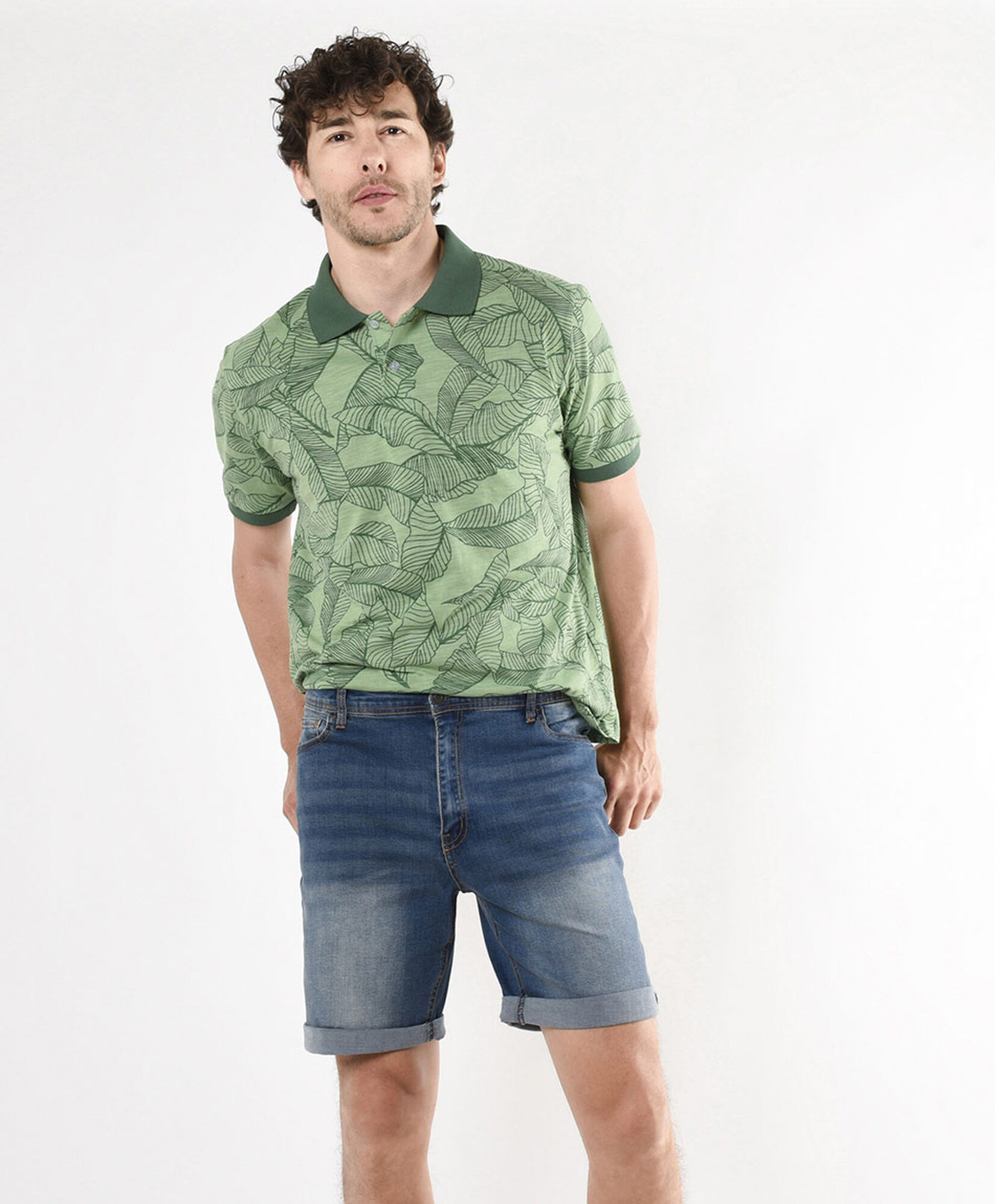 Short hombre denim desgastado Short hombre denim desgastado